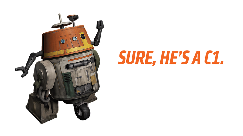 Illustration for article titled We Need To Talk About Star Wars Droid Names Right Goddamn Now